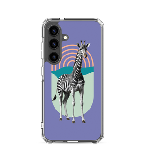 Giraffe Zebra Purple Samsung Case