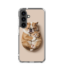 Cute Baby Cat and Dog Sleep Samsung Case