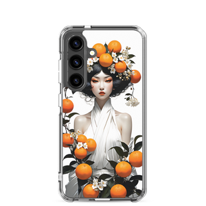 Oriental Lady with Orange Fruits Samsung Case