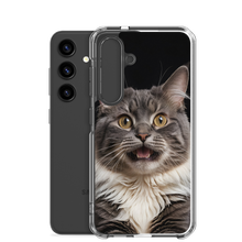 Shocked Cat Face Samsung Case