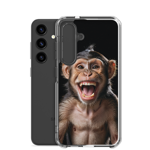 Happy Monkey Black Samsung Case