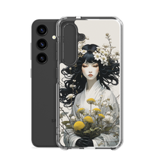 Oriental Lady with Yellow Flowers Samsung Case