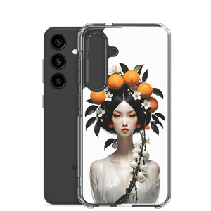 Beauty Lady with Orange Fruits Samsung Case