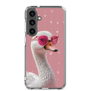 Cute Pink Swan Samsung Case