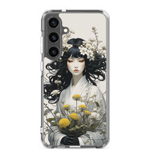 Oriental Lady with Yellow Flowers Samsung Case