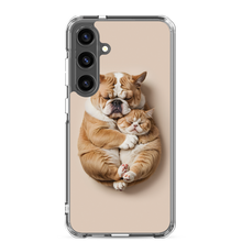 Cute Baby Cat and Dog Sleep Samsung Case