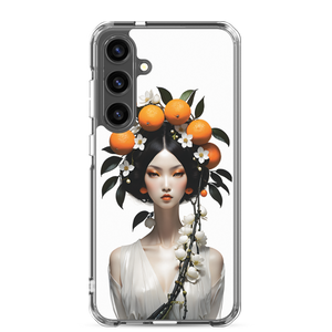 Beauty Lady with Orange Fruits Samsung Case