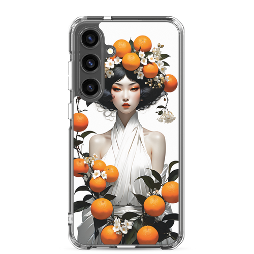 Oriental Lady with Orange Fruits Samsung Case