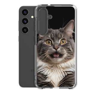 Shocked Cat Face Samsung Case