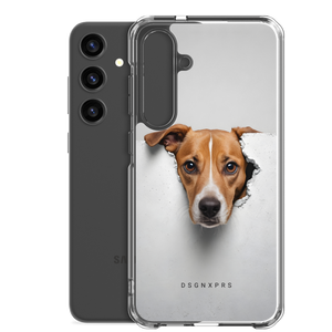 Funny Sad Dog Peep Samsung Case