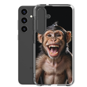 Happy Monkey Black Samsung Case