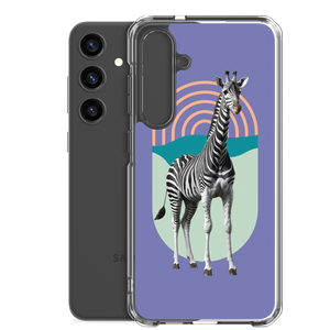 Giraffe Zebra Purple Samsung Case