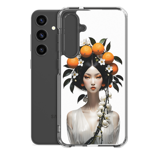 Beauty Lady with Orange Fruits Samsung Case