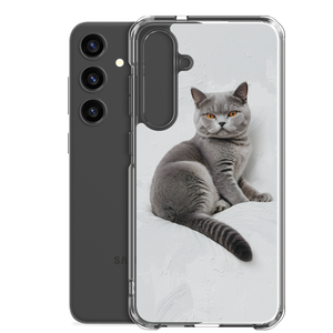 Relaxing British Shorthair Cat Samsung Case