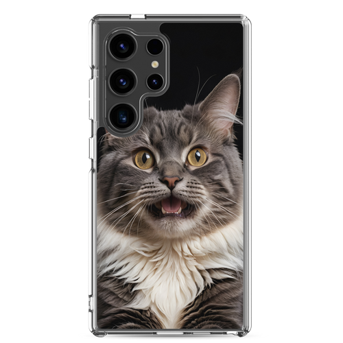 Shocked Cat Face Samsung Case