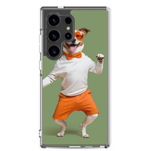 Funny Dancing Dog Green Samsung Case