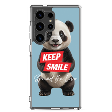 Keep Smile Blue Panda Samsung Case