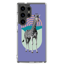 Giraffe Zebra Purple Samsung Case