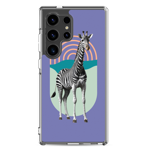 Giraffe Zebra Purple Samsung Case