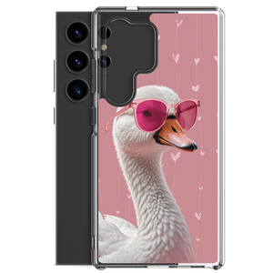 Cute Pink Swan Samsung Case