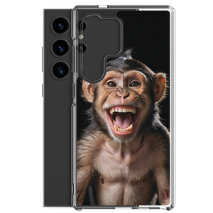 Happy Monkey Black Samsung Case