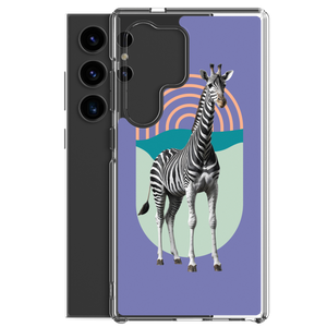 Giraffe Zebra Purple Samsung Case