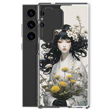 Oriental Lady with Yellow Flowers Samsung Case