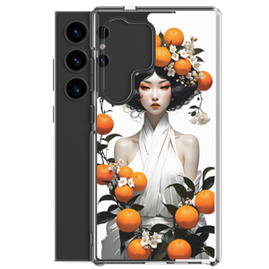 Oriental Lady with Orange Fruits Samsung Case