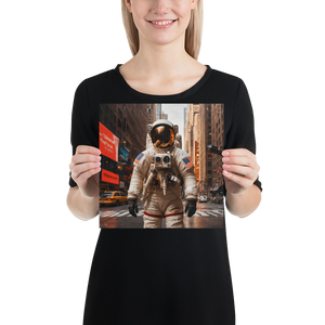 Astronout in the City Poster Print