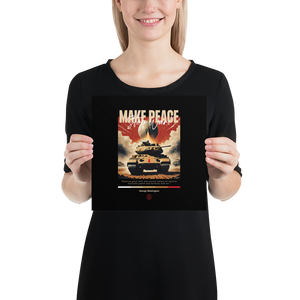 Make Peace Stop War Tank Poster Print Art