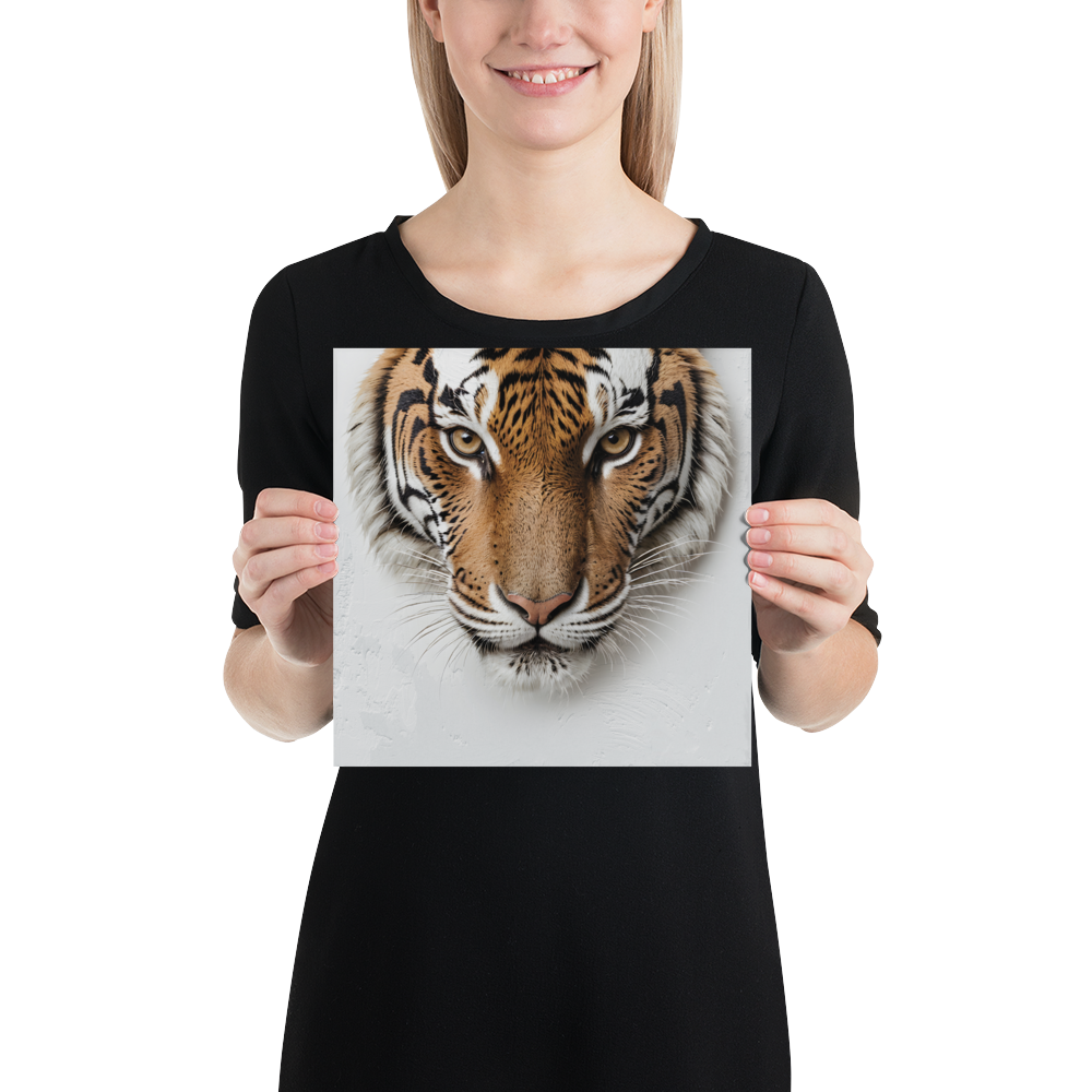 Silent Tiger Head Poster Print Art