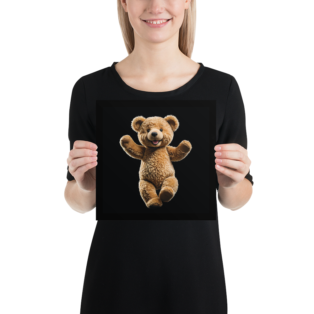 Happy Teddy Bear Poster Print Art