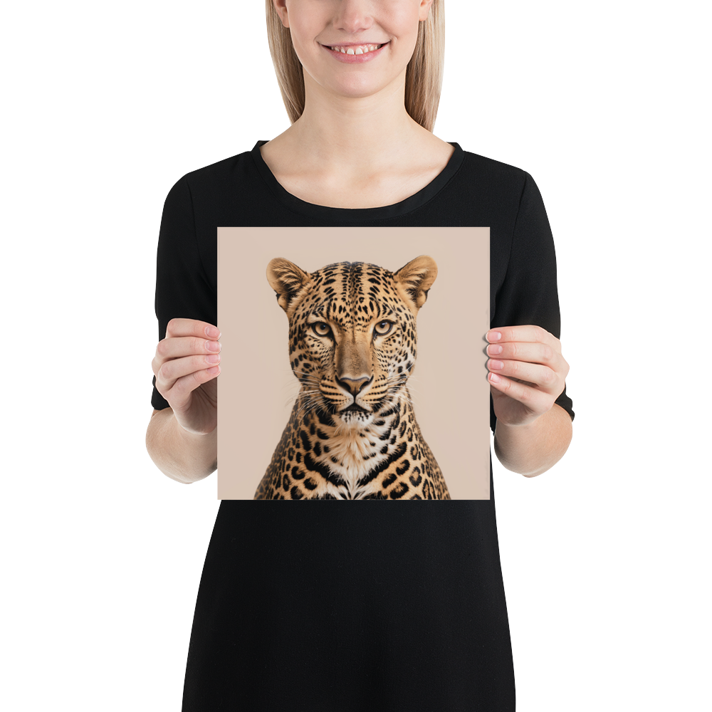 Leopard Potrait Poster Print Art