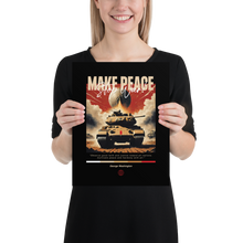 Make Peace Stop War Tank Poster Print Art