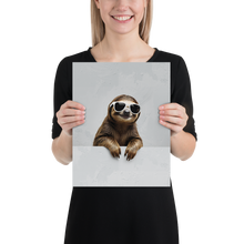 Cool Smiling Sloth Poster Print Art