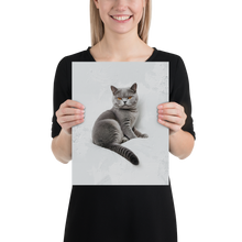 Relaxing British Shorthair Cat Poster Print Art