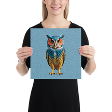 Blue Owl Poster Print Art