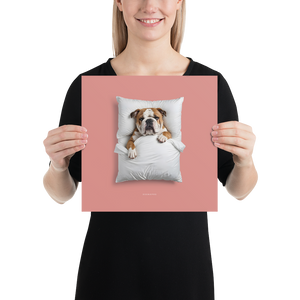 Sleeping Bulldog Poster Print Art