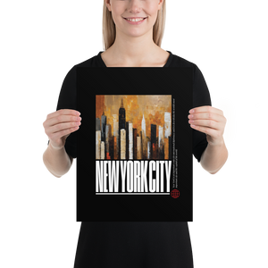 NYC Landscape Painting Poster Print Art
