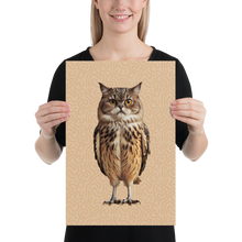 Cat Owl Poster Print Art