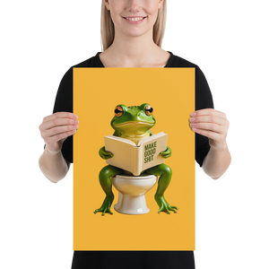 Frog Poop Poster Print Art