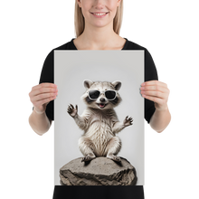 Hello Racoon Poster Print Art