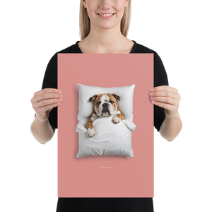 Sleeping Bulldog Poster Print Art