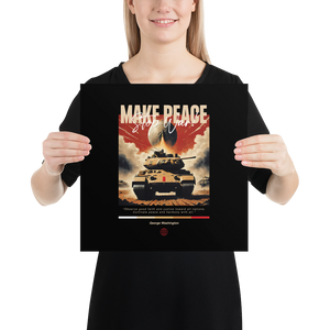 Make Peace Stop War Tank Poster Print Art