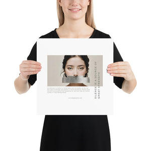 Silence Lao Tzu Poster Print Art