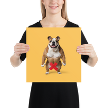 Bulldog X-Tape Yellow Poster Print Art