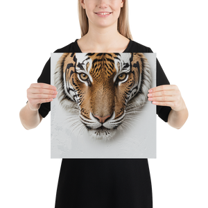 Silent Tiger Head Poster Print Art