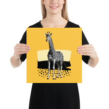 Giraffe Zebra Skin Poster Print Art