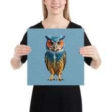 Blue Owl Poster Print Art