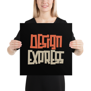 Design Express Typography Poster Print Art